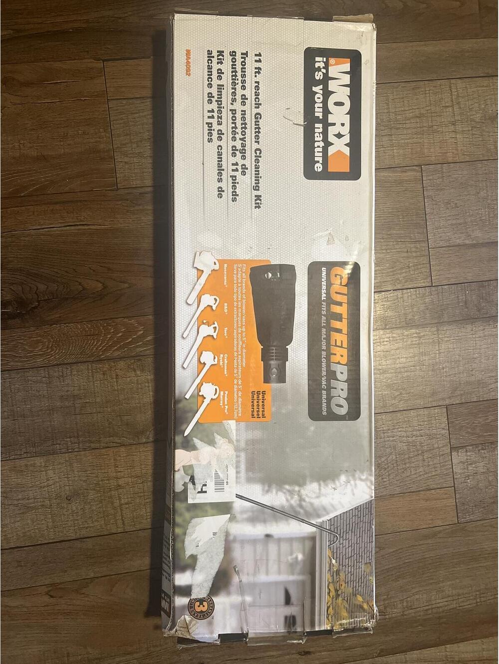 WORX GutterPro WA4092 Universal Gutter Cleaning Kit 11 ft Reach